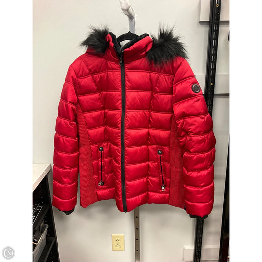 Jacket Puffer & Quilted By Nautica In Red, Size: Xl