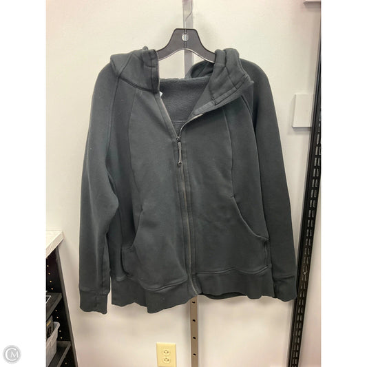 Sweatshirt Hoodie By Lululemon In Black, Size: 18