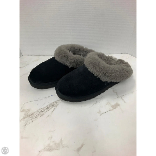 Slippers Designer By Ugg In Black, Size: 8