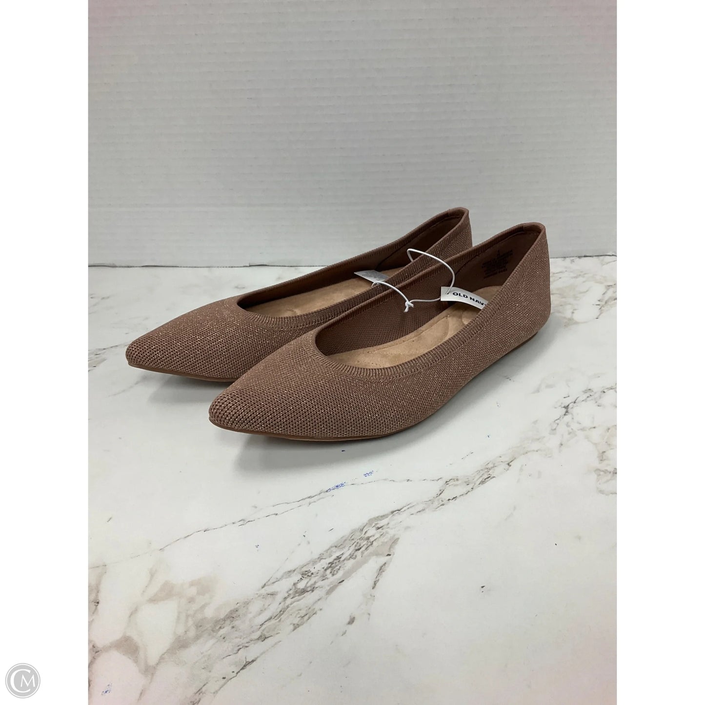 Shoes Flats By Old Navy In Brown & Gold, Size: 8