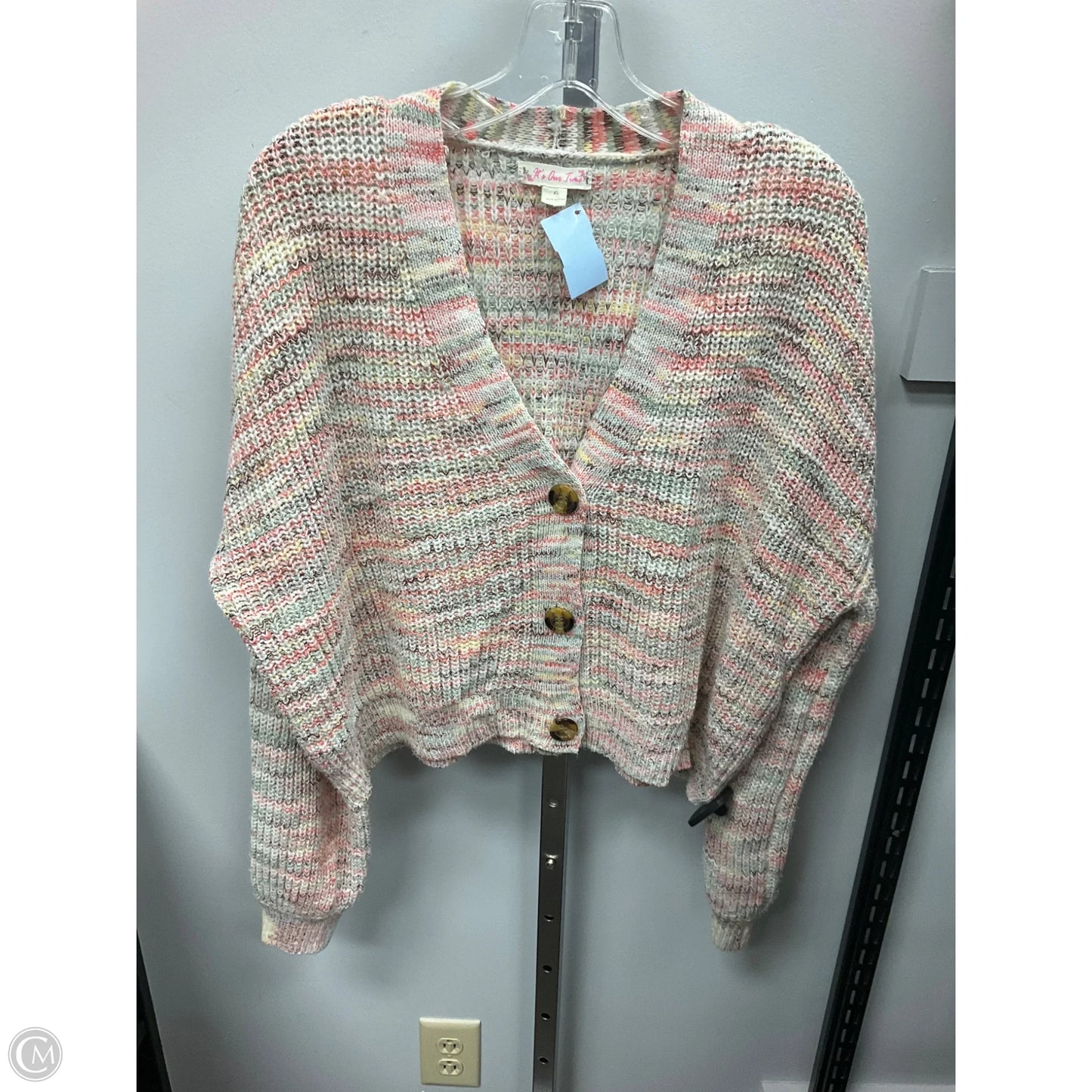 Sweater Cardigan By Its Our Time In Multi-colored, Size: Xl