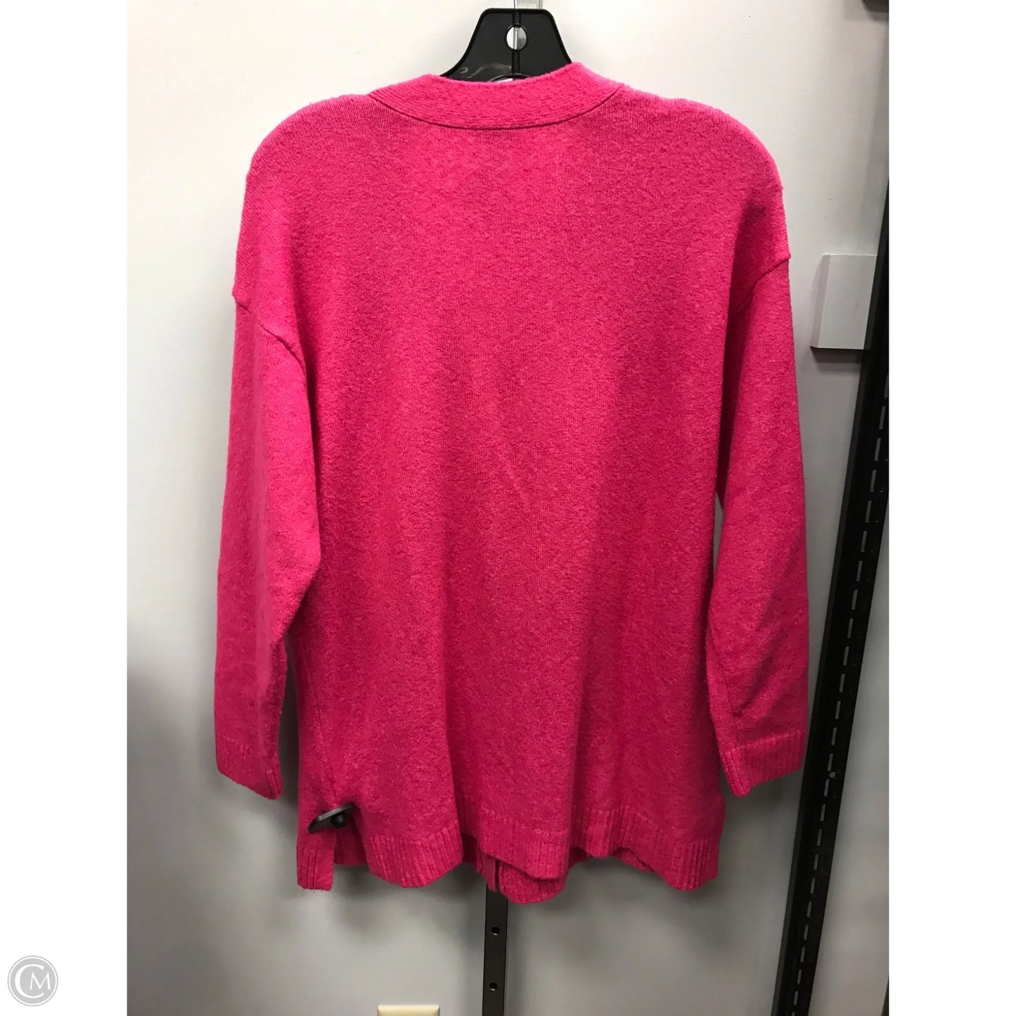 Sweater Cardigan By Talbots In Pink, Size: L