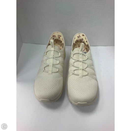 Shoes Athletic By Skechers In Cream, Size: 9