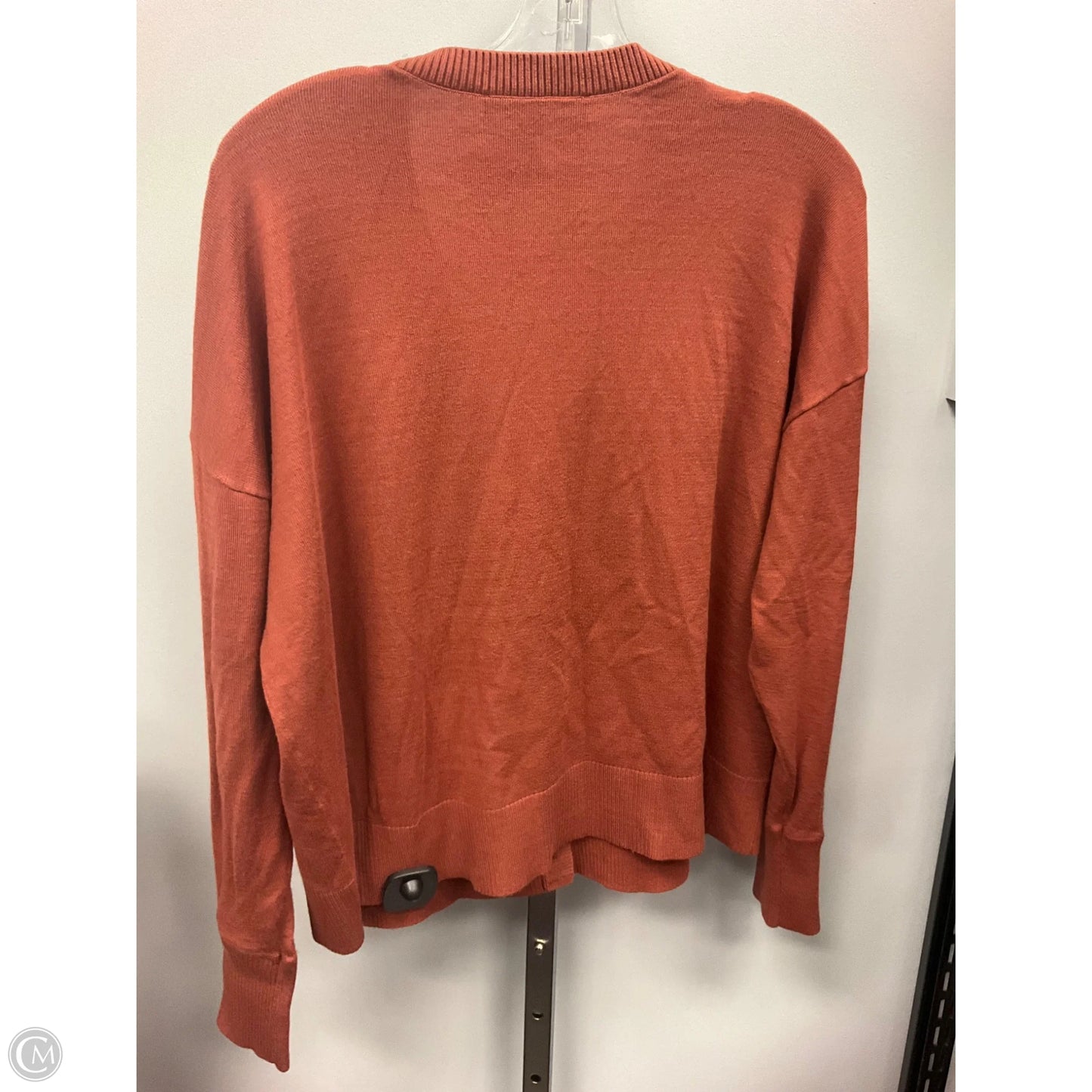 Sweater Cardigan By Loft In Brown, Size: L