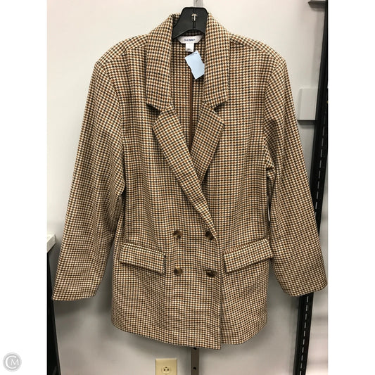 Blazer By Old Navy In Brown & Cream, Size: L