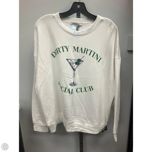 Top Long Sleeve By Green Envelope In White, Size: L