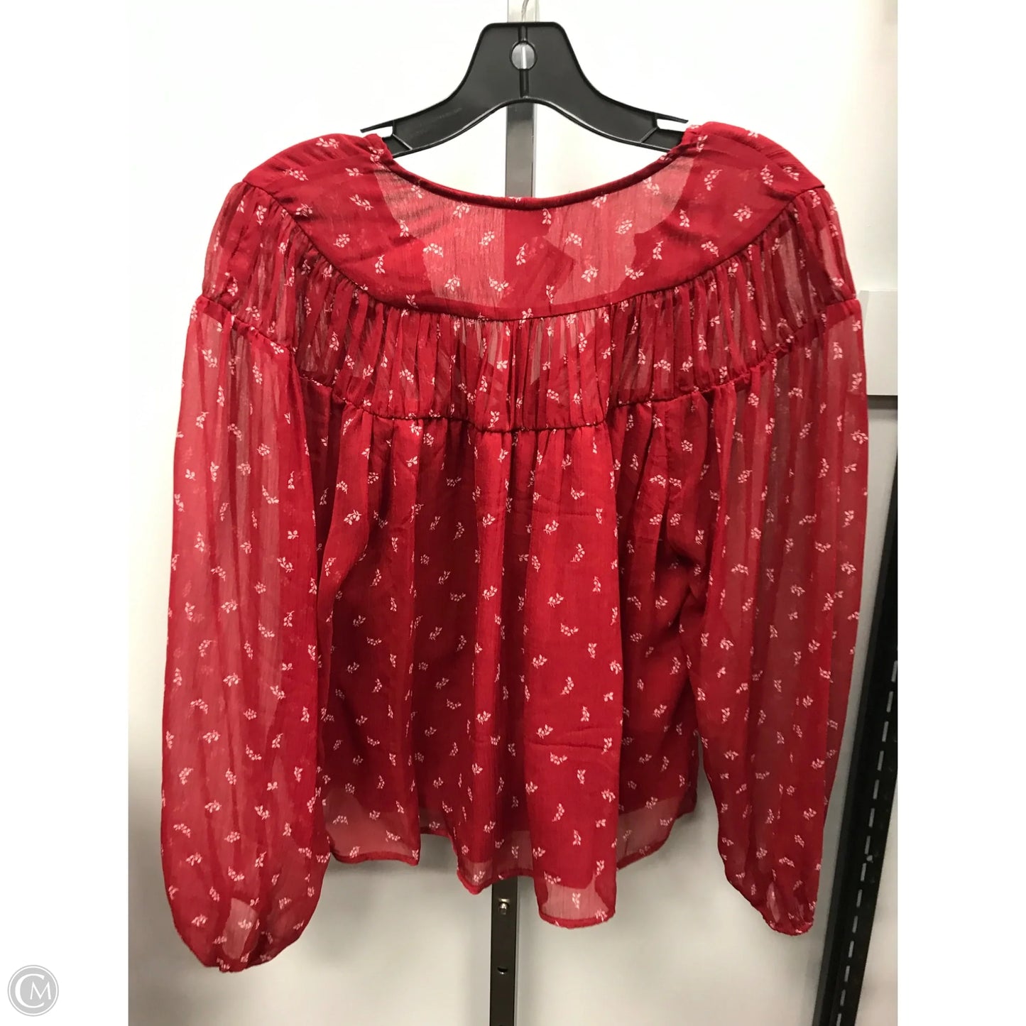Top Long Sleeve By Old Navy In Red, Size: M
