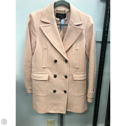 Coat Peacoat By Ann Taylor In Pink, Size: Xs