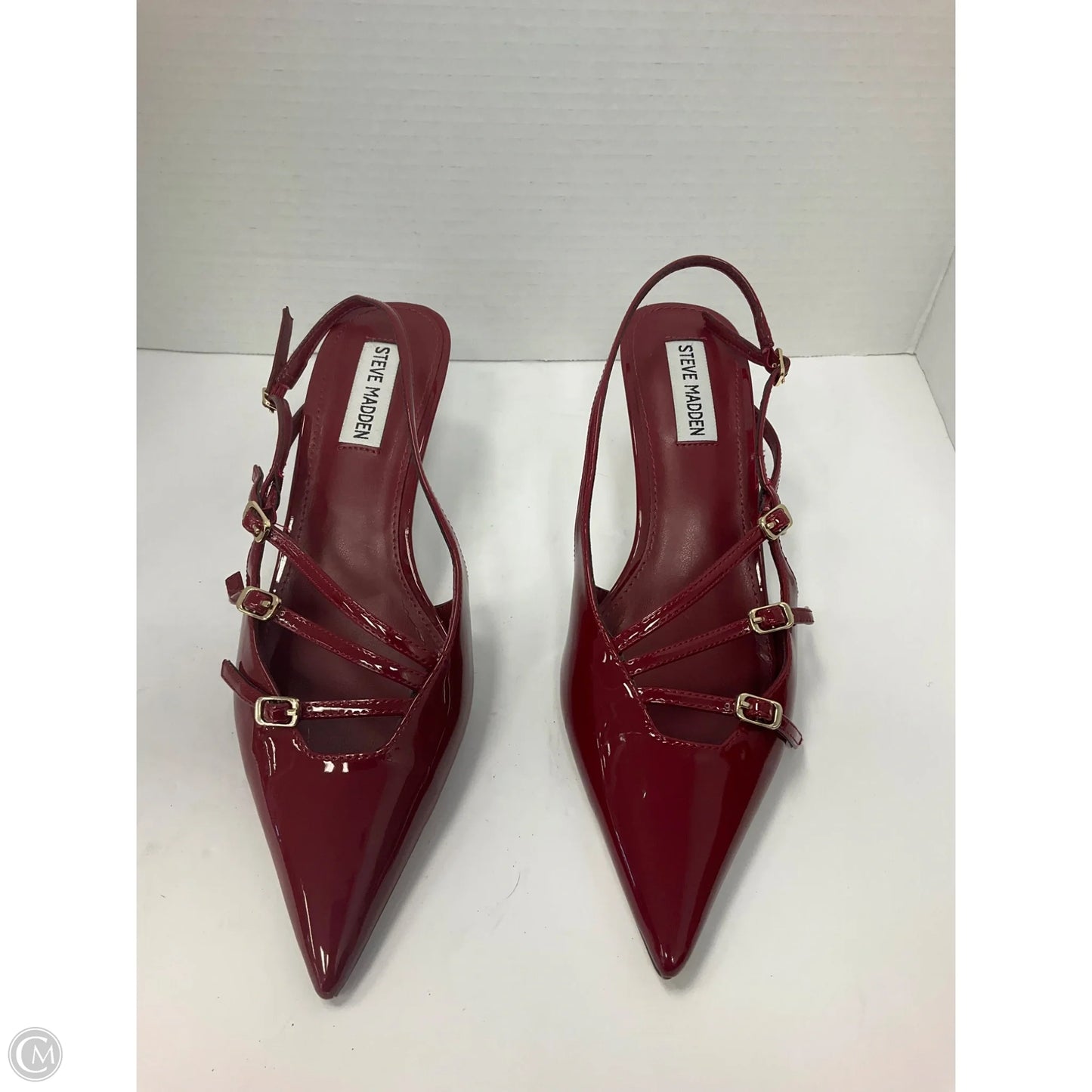 Shoes Heels Kitten By Steve Madden In Maroon, Size: 8