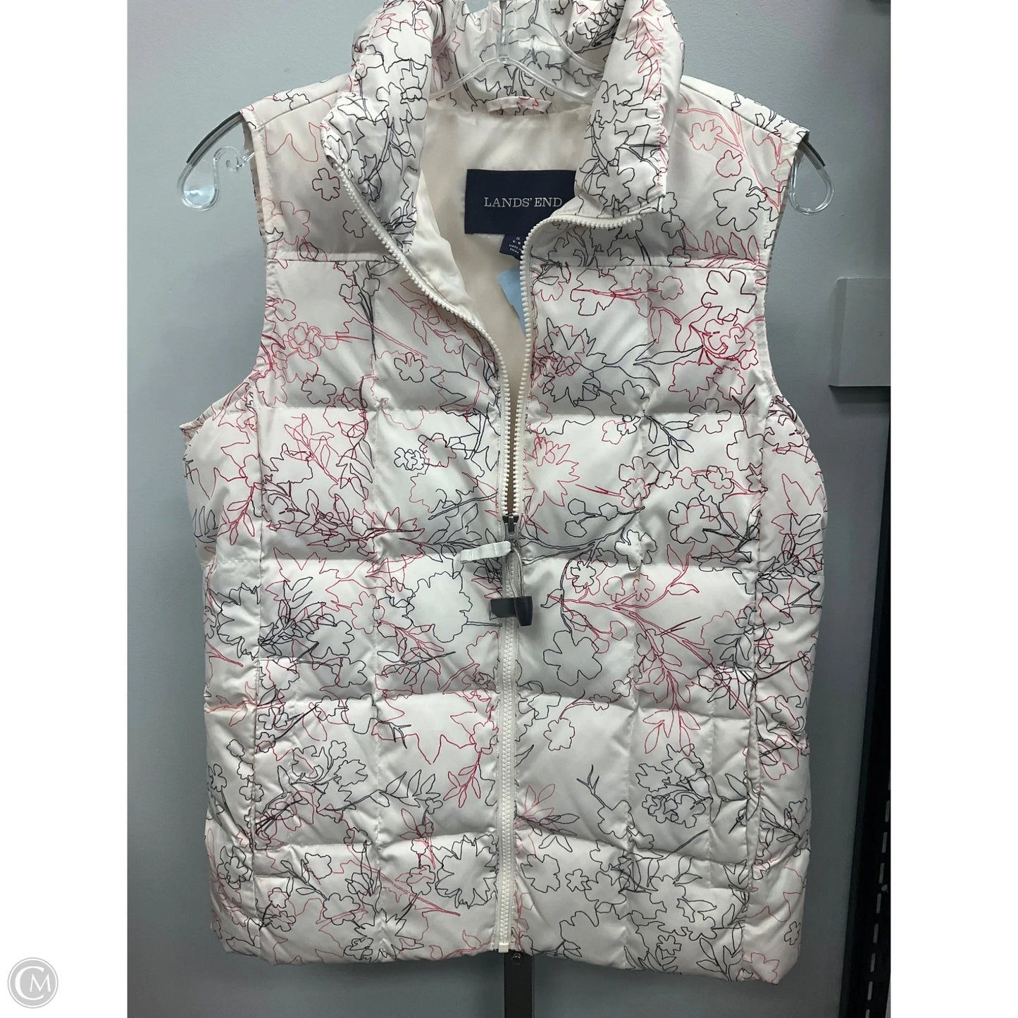 Vest Puffer & Quilted By Lands End In Cream, Size: S