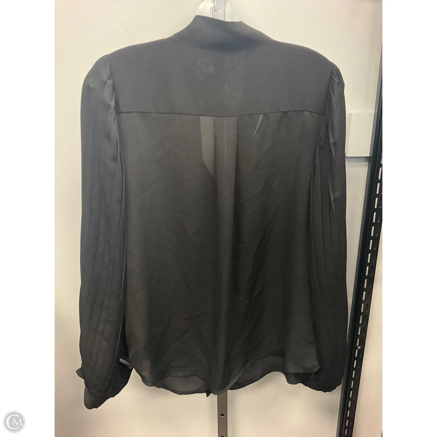 Blouse Long Sleeve By Ellen Tracy In Black, Size: M