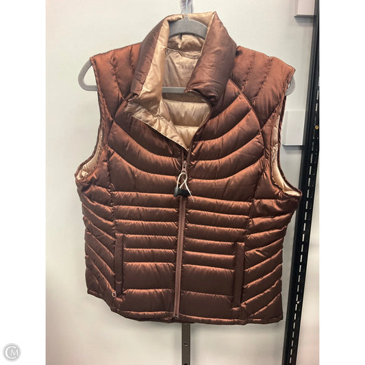 Vest Puffer & Quilted By Bernardo In Copper, Size: L