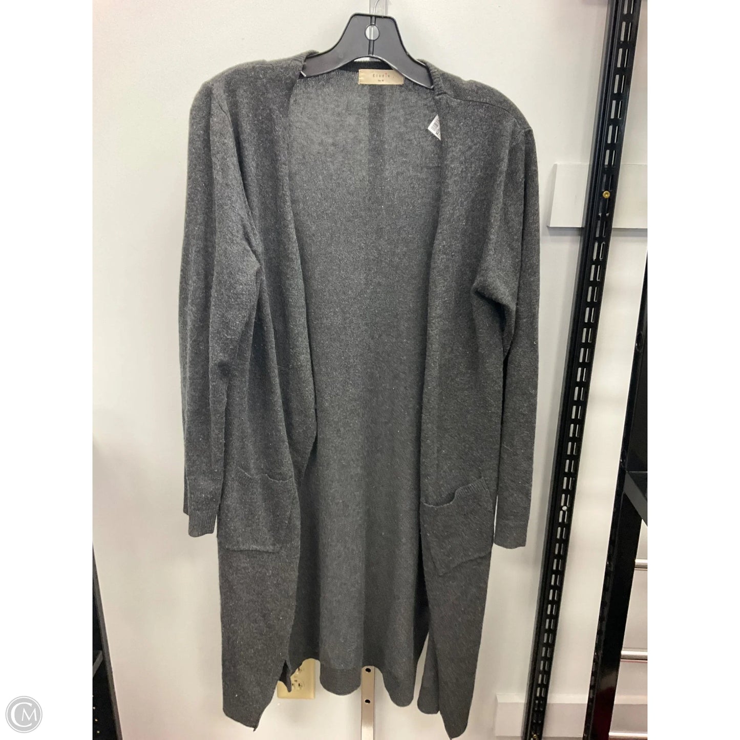 Sweater Cardigan By Elodie In Grey, Size: M