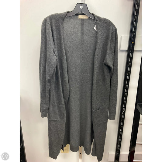 Sweater Cardigan By Elodie In Grey, Size: M