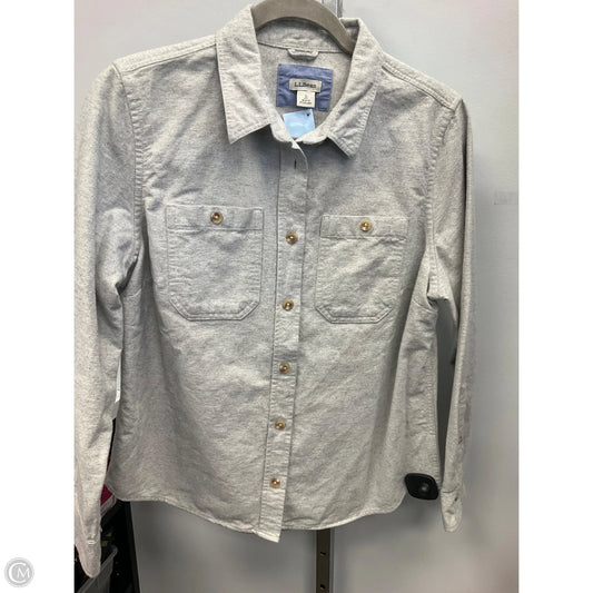 Top Long Sleeve By L.l. Bean In Grey, Size: Sp