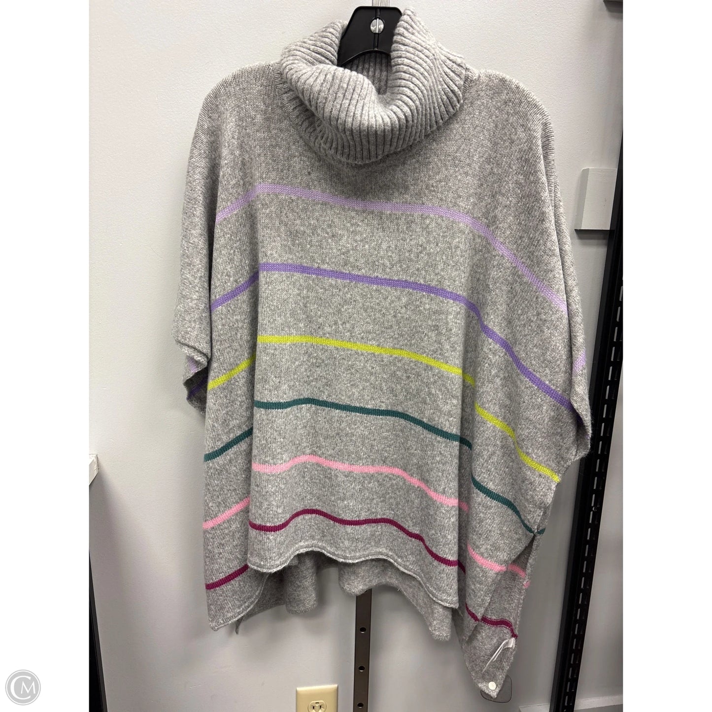 Poncho By Loft In Grey, Size: S