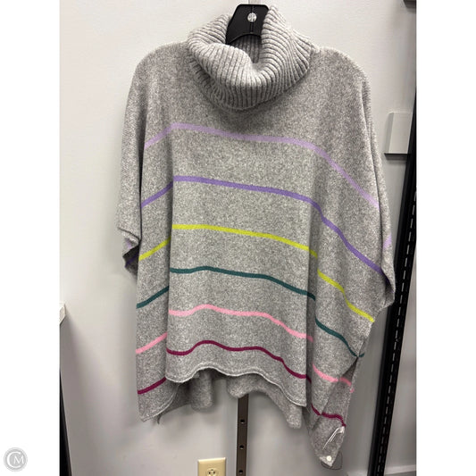 Poncho By Loft In Grey, Size: S