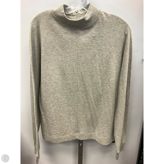 Top Long Sleeve By Madewell In Grey, Size: L
