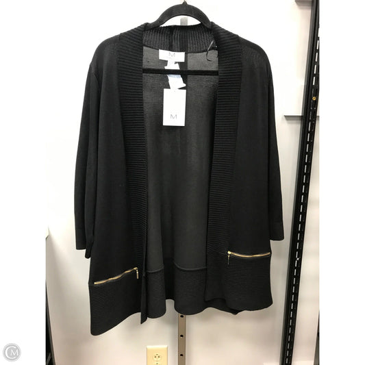 Sweater Cardigan By Magaschoni In Black, Size: 1x