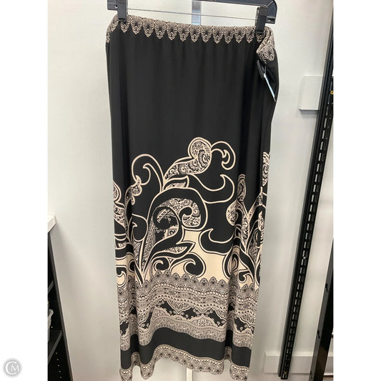 Skirt Maxi By Susan Graver In Black & Cream, Size: 1x