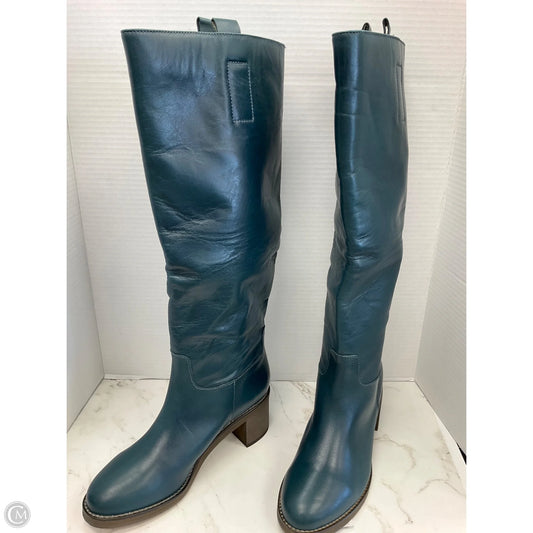 Boots Knee Heels By Free People In Teal, Size: 7.5