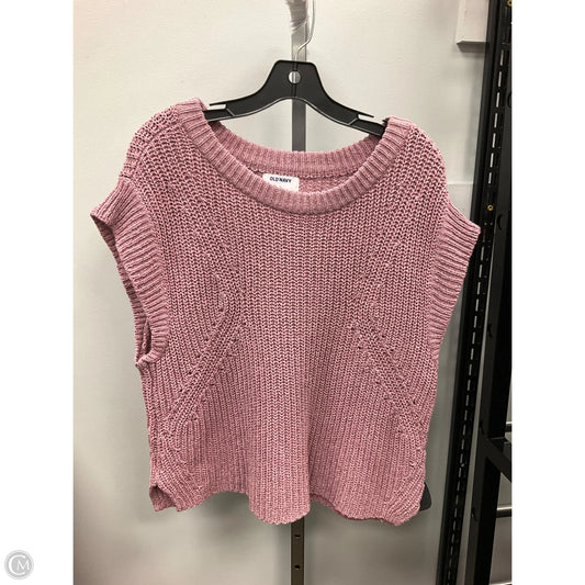 Vest Sweater By Old Navy In Mauve, Size: M