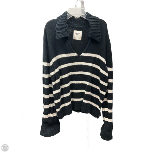 Sweater By Abercrombie And Fitch In Striped Pattern, Size: M