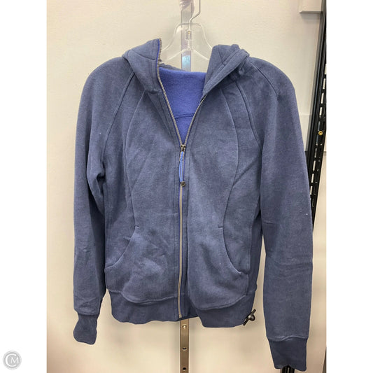 Sweatshirt Hoodie By Lululemon In Blue, Size: 6