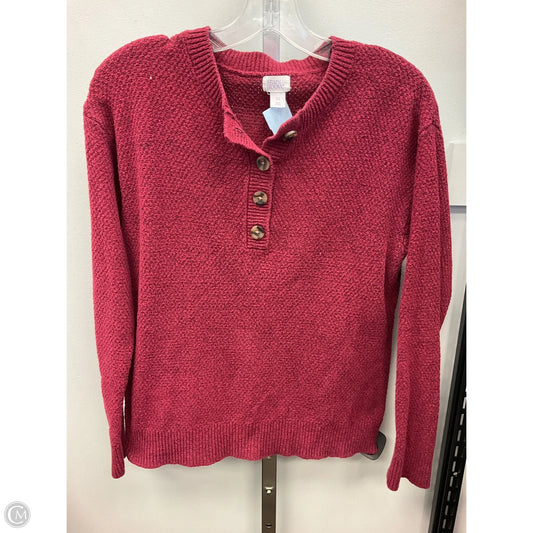 Top Long Sleeve By Stars Above In Maroon, Size: Xs