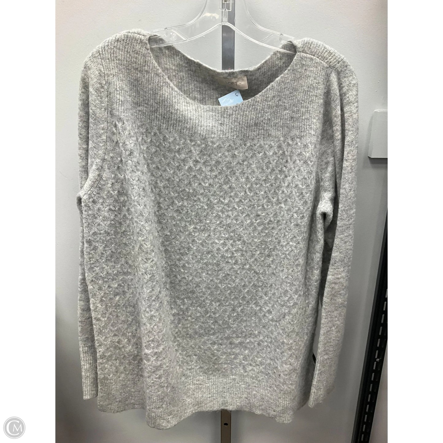 Sweater By Loft In Grey, Size: Xl