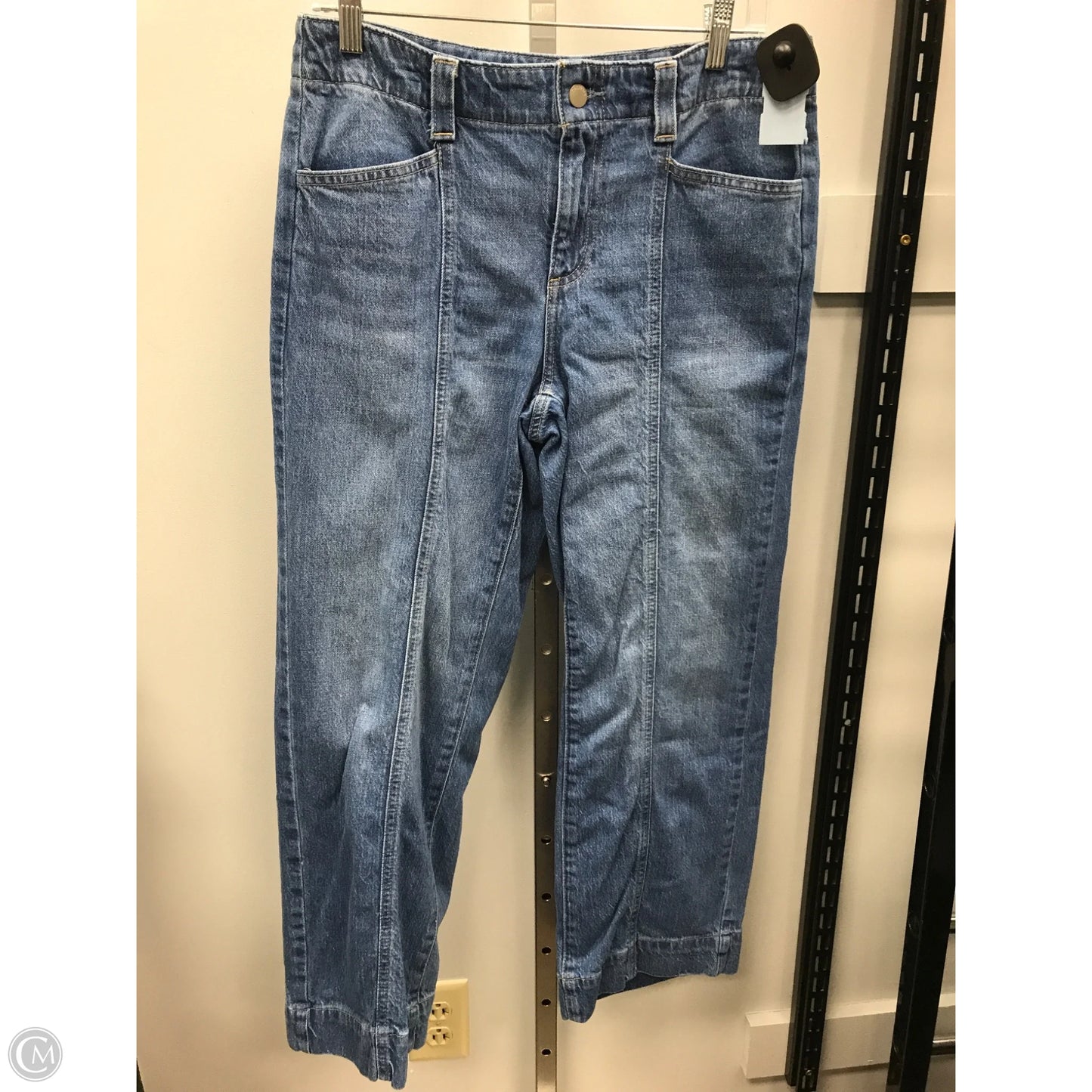 Jeans Wide Leg By Talbots In Blue Denim, Size: 6p