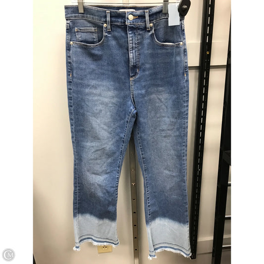 Jeans Cropped By Loft In Blue Denim, Size: 12