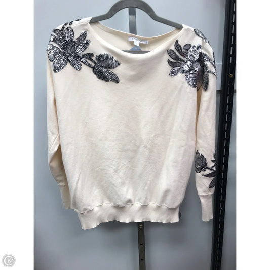 Top Long Sleeve By Chicos In Cream, Size: M