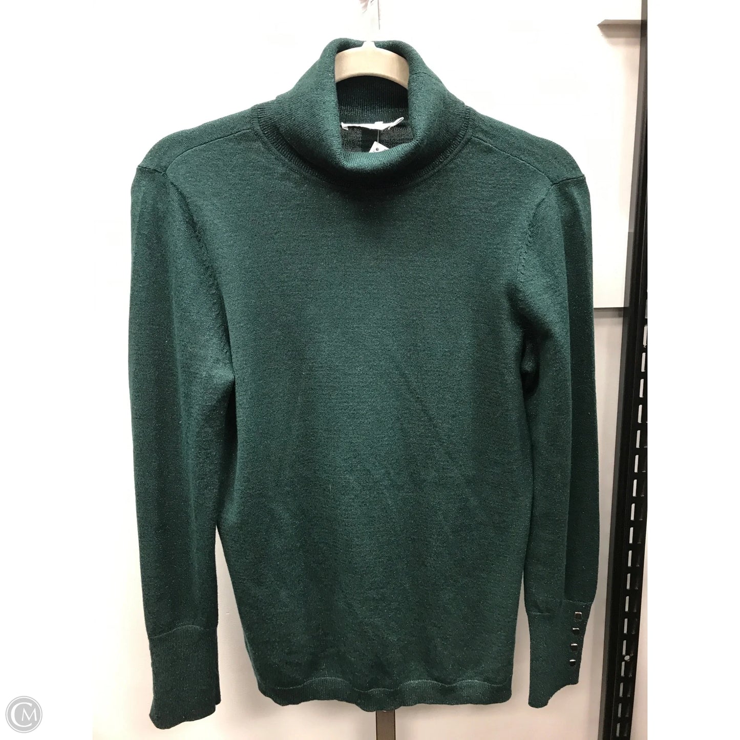 Top Long Sleeve By Chicos In Green, Size: S