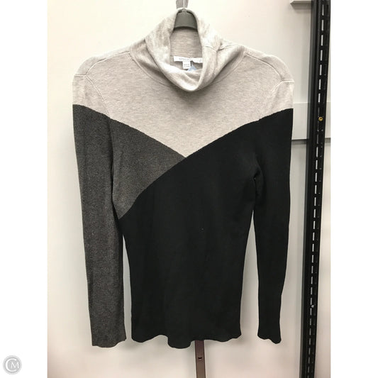 Top Long Sleeve By Chicos In Black & Grey, Size: M