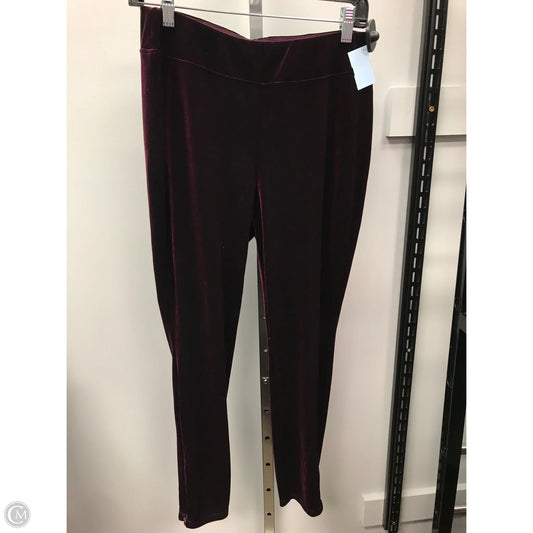 Pants Leggings By Talbots In Maroon, Size: 8p