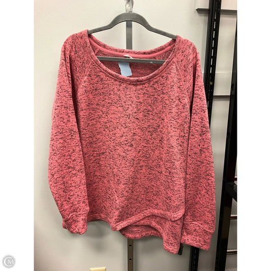 Top Long Sleeve By Ideology In Pink, Size: Xxl