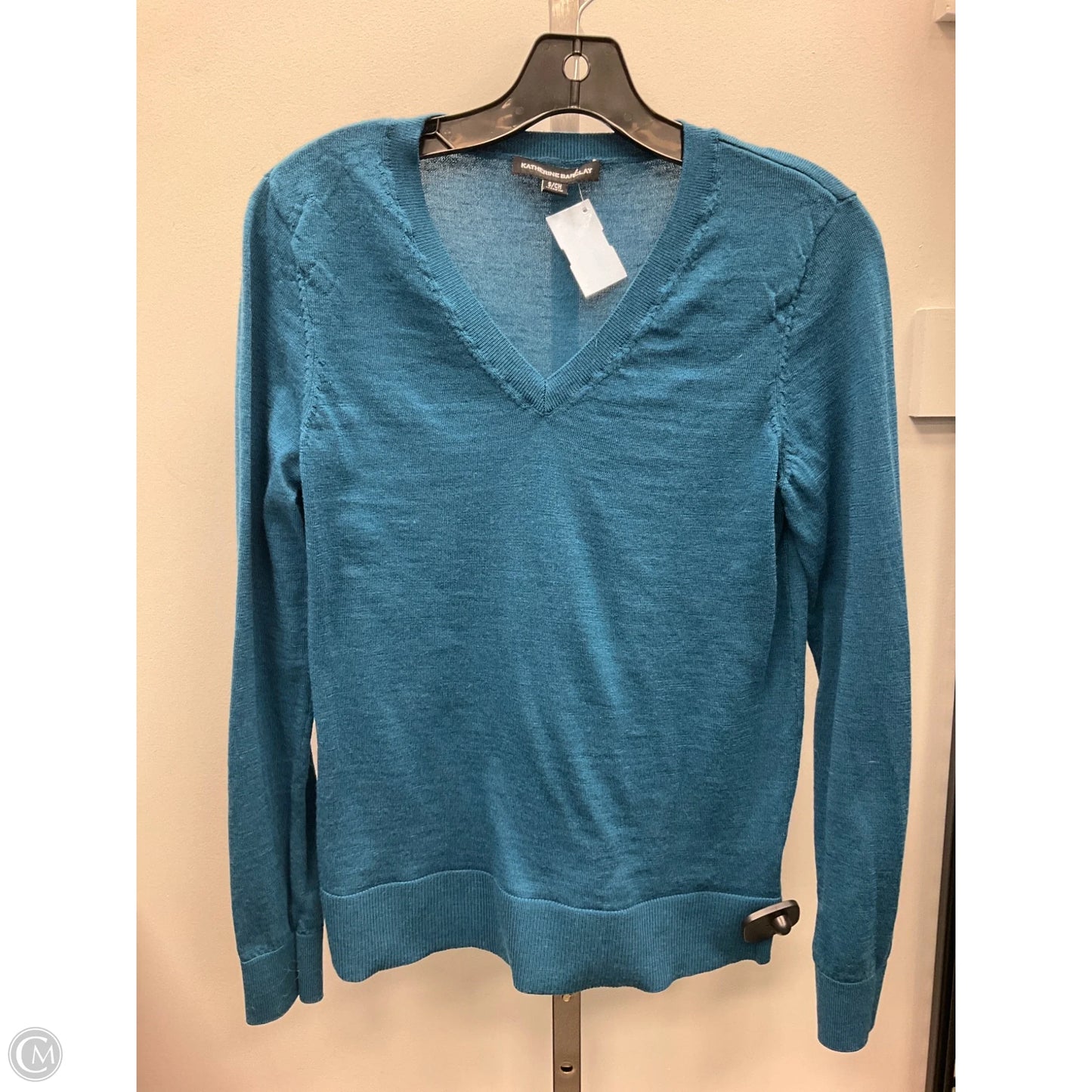 Top Long Sleeve By Katherine Barclay In Teal, Size: S