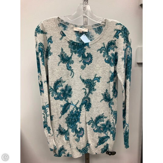 Top Long Sleeve By Loft In Floral Print, Size: Xs