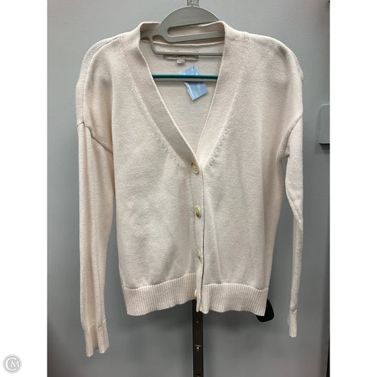 Sweater Cardigan By Loft In Cream, Size: S