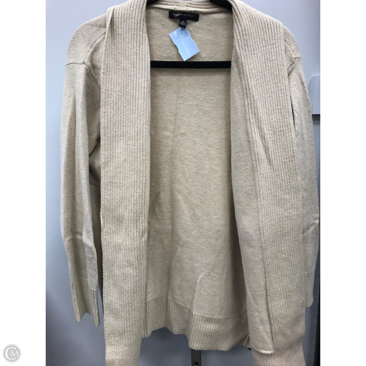 Sweater Cardigan By Banana Republic In Beige, Size: M