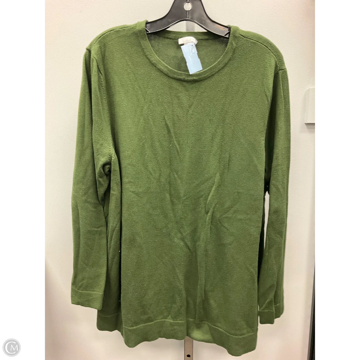Top Long Sleeve By J. Jill In Green, Size: Xl
