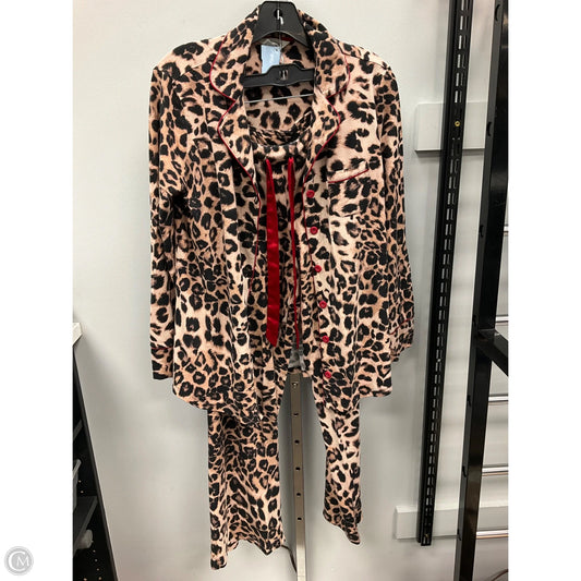Pajamas 2pc By Soma In Animal Print, Size: M