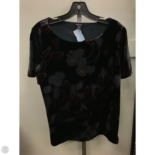 Top Short Sleeve By Ann Taylor In Floral Print, Size: M