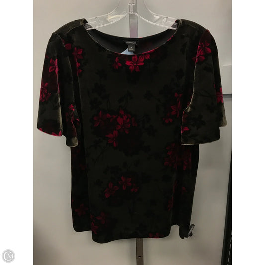 Top Short Sleeve By Ann Taylor In Floral Print, Size: M
