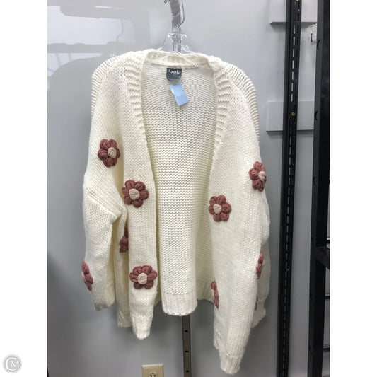 Sweater Cardigan By Arula In Cream, Size: Xl