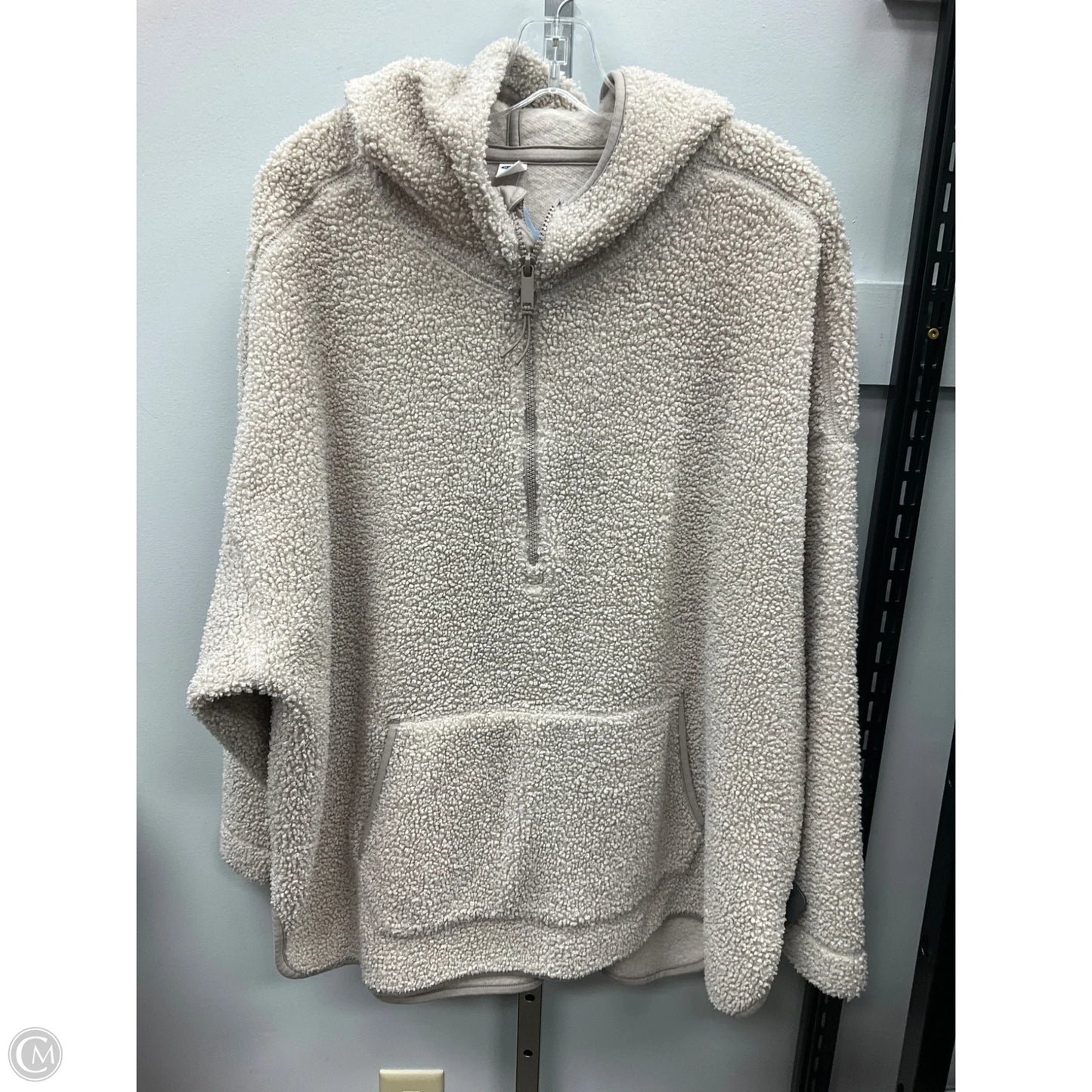 Jacket Fleece By Old Navy In Beige, Size: Xxl