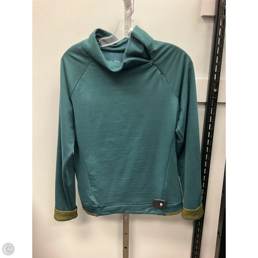 Athletic Top Long Sleeve Collar By Rei In Teal, Size: M