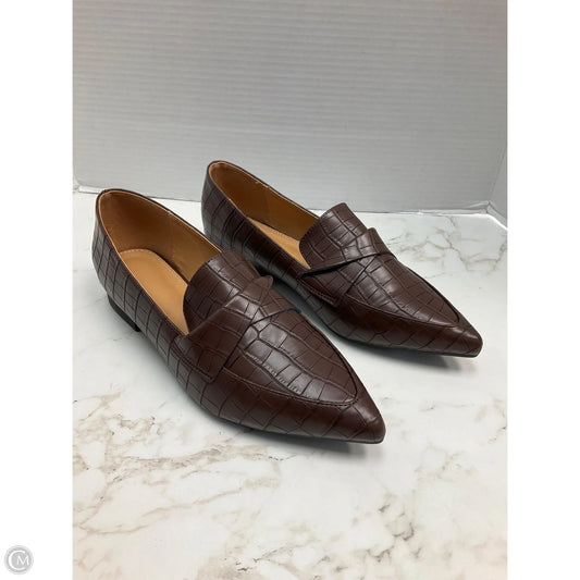 Shoes Flats By Clothes Mentor In Brown, Size: 10