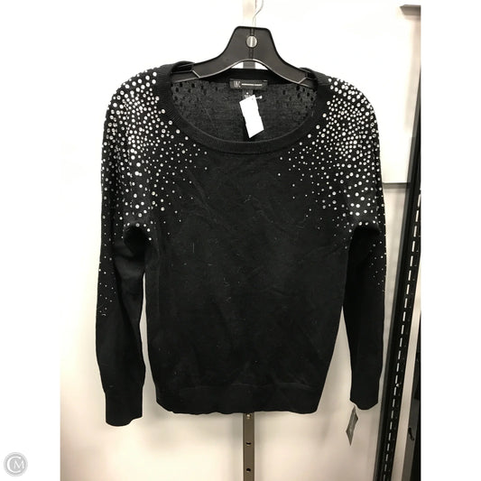 Sweater By Inc In Black & Silver, Size: M